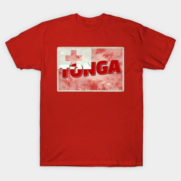 Tonga vintage style retro souvenir T-Shirt by DesignerPropo